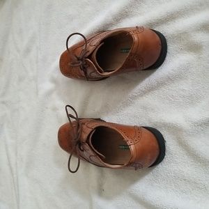 Kids Brown Dress Shoes